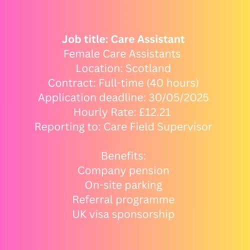 Care Assistant Job1009