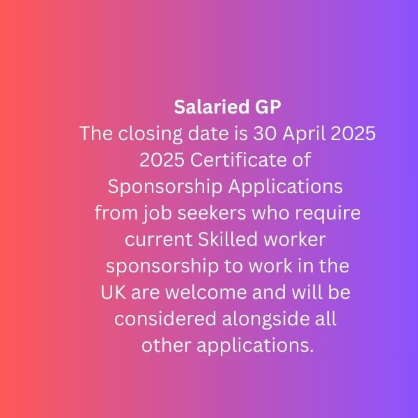 Job1012 Salaried GP Job1012